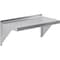 Amgood 12 in. x 24 in. Stainless Steel Wall Shelf With Squared Edge AMG WS-SQ-1224 - alternate 1